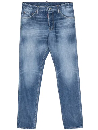 Dsquared2 Cool Guy Mid-rise Slim-fit Jeans In Blue