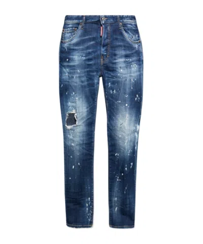 Dsquared2 Cool Guy Mid-rise Slim-fit Jeans In Blue