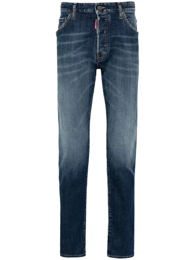 Dsquared2 Straight-leg Denim Jeans In Black