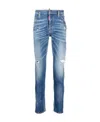 Dsquared2 Designer 5-pocket Navy Blue Jeans For Men In Blue