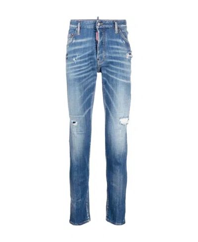 DSQUARED2 DSQUARED2 COOL GUY DISTRESSED MID RISE JEANS