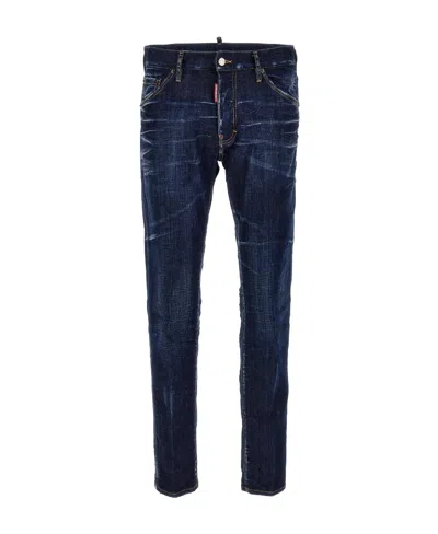 DSQUARED2 DSQUARED2 LOGO-PATCH SLIM-CUT JEANS