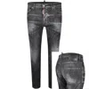 Dsquared2 Distressed Skater Jeans In Black