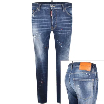 Dsquared2 Cool Guy Slim Fit Jeans Navy In Blue