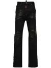 Dsquared2 Five-pocket Trousers With Belt Loops Design In Black