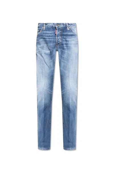 Dsquared2 Cool Guy Straight-leg Jeans In Navy Blue