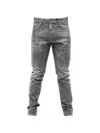 Dsquared2 Cool Guy Stud-embellished Distressed Jeans In Gray