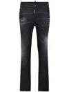 Dsquared2 Distressed Straight-leg Jeans In Schwarz