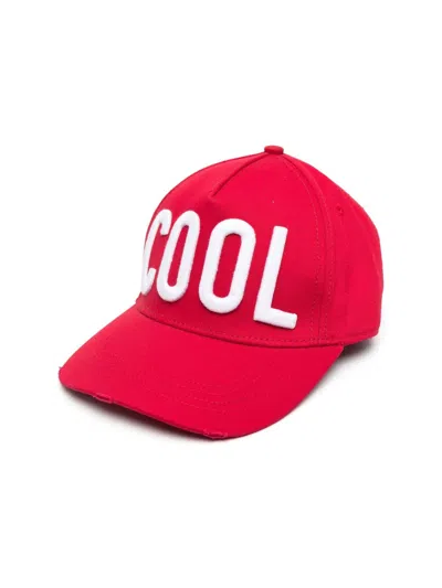 Dsquared2 Cool Logo Baseball Cap In Red