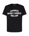 Dsquared2 Cool Fit Enfant Terribles Black T-shirt In Black