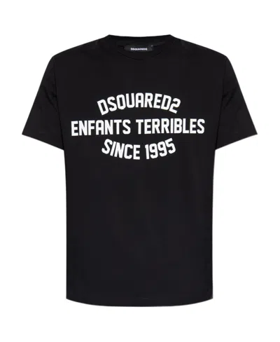 DSQUARED2 DSQUARED2 LOGO PRINTED CREWNECK T-SHIRT
