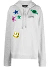 Dsquared2 Cool Patch-detail Hoodie In Grey