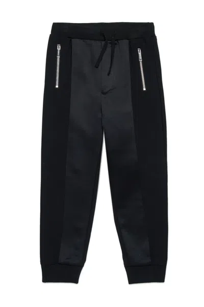 Dsquared2 Cool Wool And Satin Evening Pants In Black