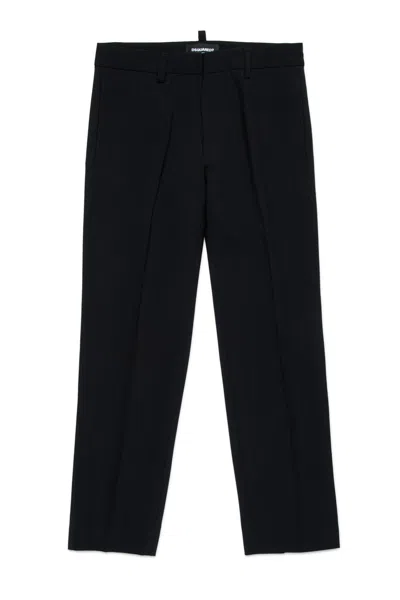Dsquared2 Cool Wool Formal Pants In Black