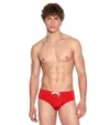 Dsquared2 Coral Solid Swim Brief In Red