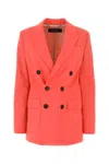 Dsquared2 Dsquared Women Coral Stretch Polyester Blend New York Blazer