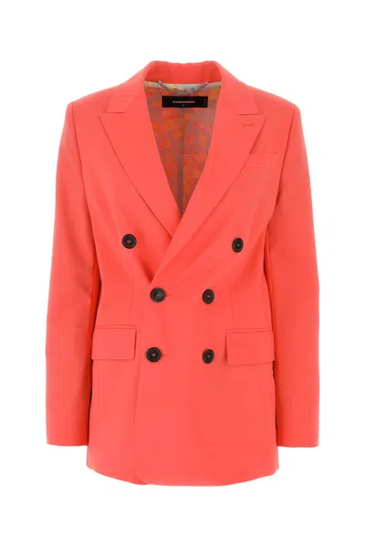 DSQUARED2 CORAL STRETCH POLYESTER BLEND NEW YORK BLAZER