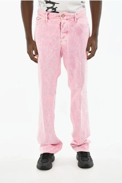 Dsquared2 Corduroy 5 Pockets Pants In Pink