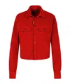 Dsquared2 'dean' Cotton Shirt Pockets In Red