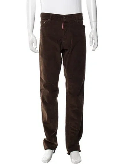 Pre-owned Dsquared2 Corduroy Pants In Brown