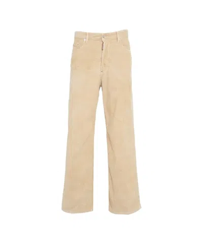 Dsquared2 Corduroy Pants In Pink
