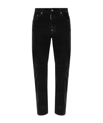 Dsquared2 Corduroy Slim-cut Jeans In Black