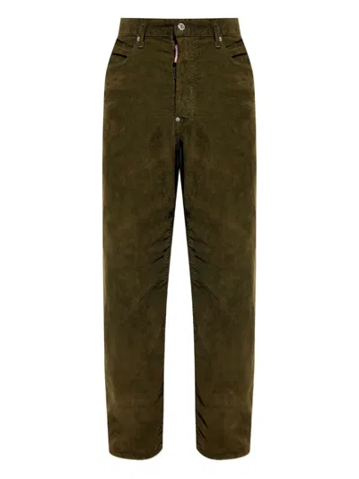 DSQUARED2 CORDUROY STRAIGHT-LEG TROUSERS