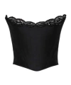 Dsquared2 "parisian Corset" Strapless Top In Black