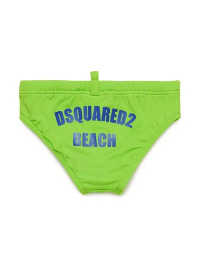 Dsquared2 Babies' Costume Con Logo In Green