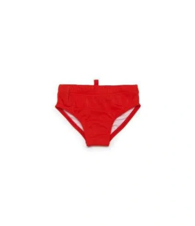 Dsquared2 Babies' Costume Con Logo In Red