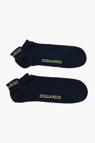 Dsquared2 Cotton And Nylon Socks With Embroidery