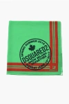 Dsquared2 Cotton Bandana With Beaver Print