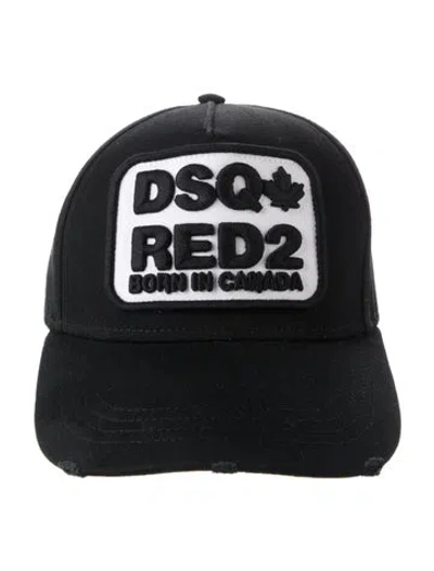 Pre-owned Dsquared2 Cotton Baseball Hat In Black