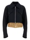 Dsquared2 Wool Jacket With Cropped Length And Dual Front Pockets