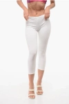 Dsquared2 Cotton Blend Icon Leggings In White