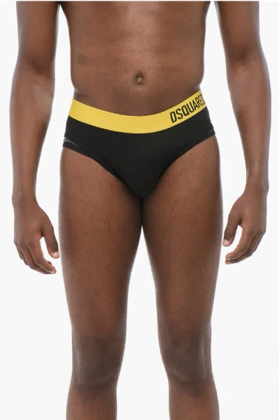 Dsquared2 Cotton Blend Slip With Contrasting Waistband