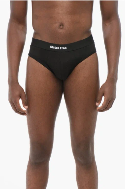 Dsquared2 Cotton Blend Slip With Logoed Elastic Waistband Grösse M