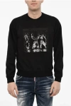 Dsquared2 Cotton Blend Sweatshirt With Sequined Monogram