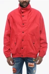 Dsquared2 Cotton Blend Windbreaker With Back Embossed Logo