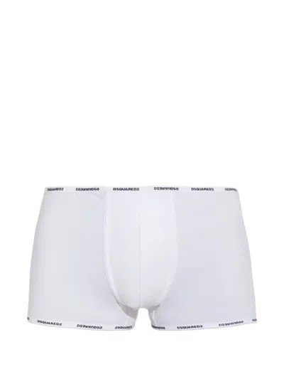 Dsquared2 Cotton Boxers With Logo In Red