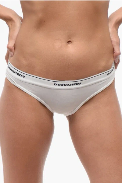 Dsquared2 Cotton Brief With Logoed Band