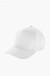Dsquared2 Cotton Cap With Ton On Ton Logo In White