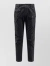 Dsquared2 Cotton Cargo Pant Trousers With Multiple Pockets In Black