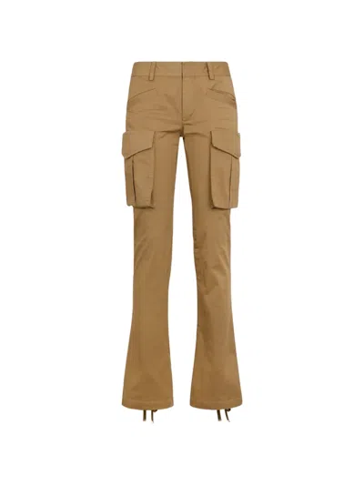 Dsquared2 Cotton Cargo Pants In Brown