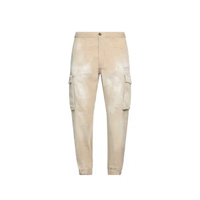 Dsquared2 Cotton Cargo Pants Men In Cream