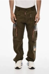 Dsquared2 Cotton Cargo Pants With Coated Cotton Pockets