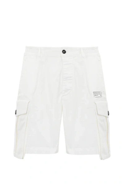 Dsquared2 Cotton Cargo Shorts In White