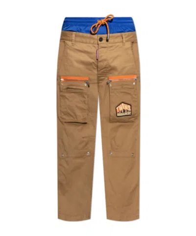 DSQUARED2 DSQUARED2 LOGO PATCH CARGO JEANS