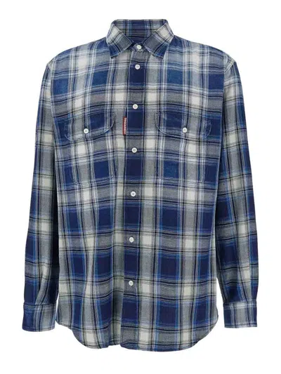 DSQUARED2 CAMISA - AZUL