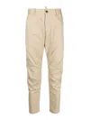 Dsquared2 Beige Medium Waist Trousers In Beige